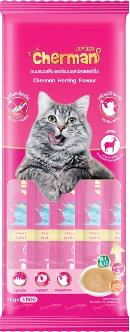 Cherman Cat Cream Treat, All 5 Flavors - Mixed Bundle (300g)