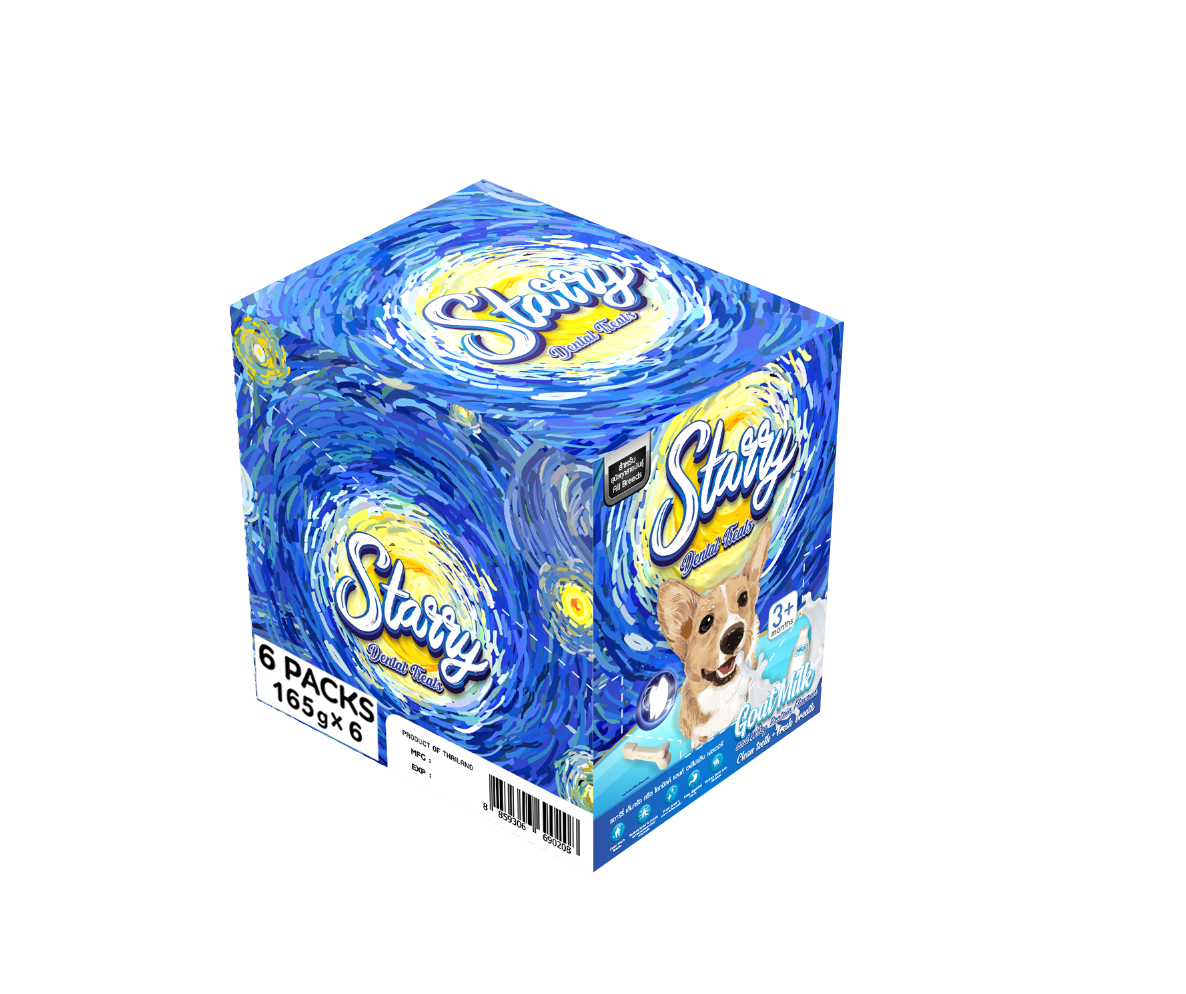 Starry Dental Treat, All 3 Flavors - Mixed Bundle (504g- 18 Treats)