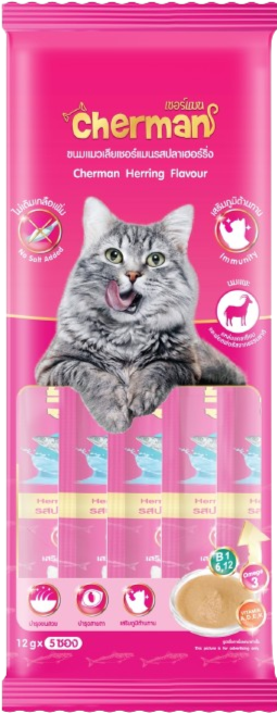 Cherman Cat Cream Treat, Herring Flavor (60g)