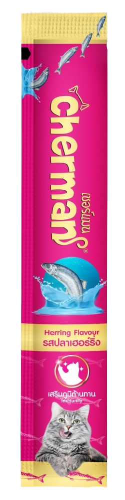 Cherman Cat Cream Treat, Herring Flavor (60g)