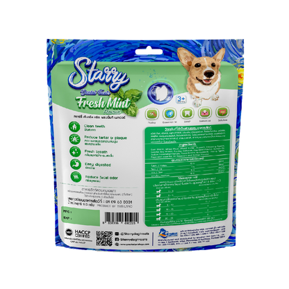 Starry Dental Treat, Fresh Mint Flavor (168g - 6 Treats)